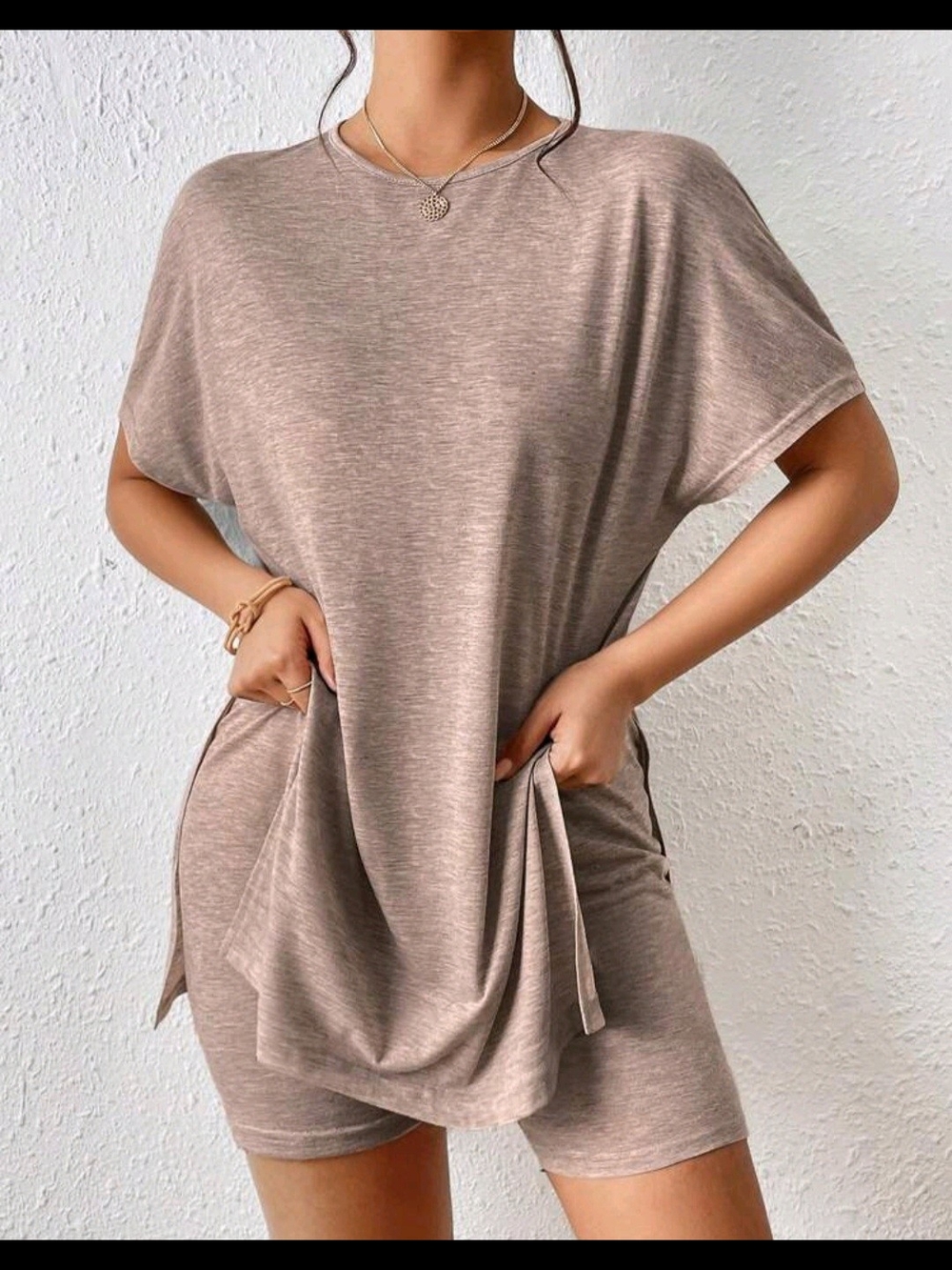Casual Taupe Loose-Fit Women's Top by